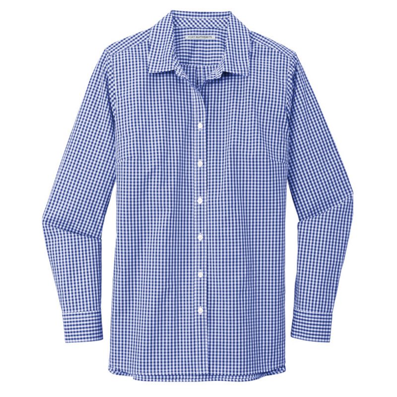 LW644 Port Authority ® Ladies Broadcloth Gingham Easy Care Shirt