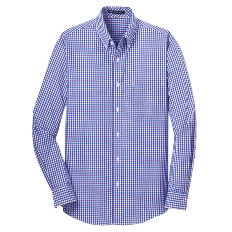 S654 Port Authority® Long Sleeve Gingham Easy Care Shirt